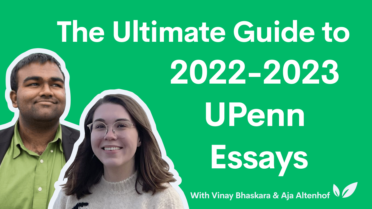 upenn essay guide
